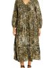 City Chic City Chic Arya Print Long Sleeve Maxi Dress - 1