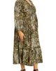 City Chic City Chic Arya Print Long Sleeve Maxi Dress - 3