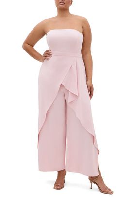City Chic City Chic Attract Strapless Jumpsuit