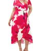 City Chic City Chic Bea Floral Print Wrap Midi Dress - 1