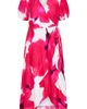 City Chic City Chic Bea Floral Print Wrap Midi Dress - 3