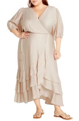 City Chic City Chic Bea Wrap Dress