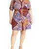 City Chic City Chic Becka Print Belted Dress  - 1