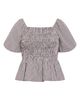 City Chic City Chic Belle Gingham Peplum Top - 3