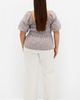 City Chic City Chic Belle Gingham Peplum Top - 5