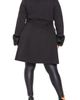 City Chic City Chic Blushing Belle Twill Coat with Faux Fur Collar - 2