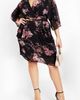 City Chic City Chic Bold Blossom Belted Floral Dress - 1