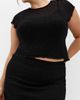 City Chic City Chic Brie Lace Knit Top - 1