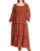 City Chic City Chic Cassidy Floral Smocked Maxi Dress - 1