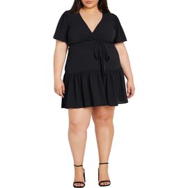 City Chic City Chic Catherine Faux Wrap Dress