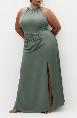 City Chic City Chic Celina Pleated Sleeveless Maxi Dress