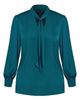 City Chic City Chic Chana Charmeuse Bow Blouse - 3