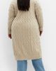 City Chic City Chic Charissa Cable Stitch Longline Cardigan - 2