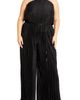 City Chic City Chic Chelo Plissé Halter Jumpsuit - 1
