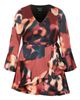 City Chic City Chic Cherrie Tie Belt Long Sleeve Satin Minidress - 3