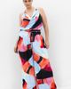 City Chic City Chic Chloe Abstract Print Cowl Neck Sleeveless Top - 5