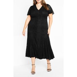 City Chic City Chic Christa Lace Midi Dress