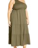 City Chic City Chic Darcy Smocked One Shoulder Dress - 3