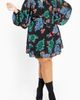 City Chic City Chic Delilah Floral Long Sleeve Dress  - 1