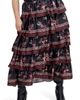 City Chic City Chic Drama Floral Ruffle Tiered Maxi Skirt  - 1