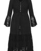 City Chic City Chic Dulce Lace Detail Long Sleeve Maxi Dress - 3