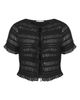 City Chic City Chic Emelia Shirred Tie Front Top - 3