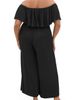 City Chic City Chic Emery Off the Shoulder Wide Leg Jumpsuit - 2