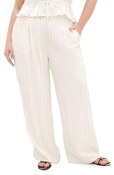 City Chic City Chic Eva Stripe Wide Leg Pants