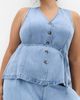 City Chic City Chic Evani Denim Vest - 1