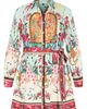 City Chic City Chic Ezra Mixed Print Long Sleeve Shirtdress - 3