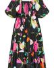 City Chic City Chic Fantasy Floral Cotton Midi Dress - 4