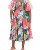 City Chic City Chic Fantasy Print Flared Midi Dress - 2