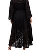 City Chic City Chic Fleetwood Long Sleeve Jacquard Wrap Dress - 2