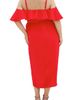 City Chic City Chic Flirtation Ruffle Off the Shoulder Cocktail Dress - 2