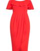 City Chic City Chic Flirtation Ruffle Off the Shoulder Cocktail Dress - 4