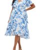 City Chic City Chic Floral Print Wrap Dress - 1