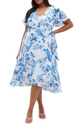 City Chic City Chic Floral Print Wrap Dress