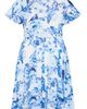 City Chic City Chic Floral Print Wrap Dress - 4