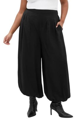 City Chic City Chic Flow Wide Leg Pleated Pants