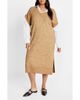 City Chic City Chic Gloria Layered Long Sleeve Knit Dress - 1