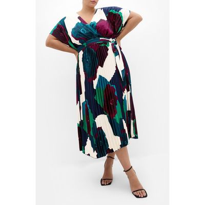 City Chic City Chic Hailey Abstract Print Maxi Dress