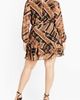 City Chic City Chic Harlow Patchwork Floral Tie Waist Minidress - 2