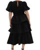City Chic City Chic Heavenly Tiered Puff Sleeve Midi Dress - 2
