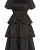 City Chic City Chic Heavenly Tiered Puff Sleeve Midi Dress - 3