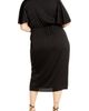City Chic City Chic Holland Sateen Faux Wrap Midi Dress - 2