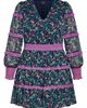 City Chic City Chic Iris Metallic Stripe Print Long Sleeve Tiered Dress - 3