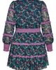 City Chic City Chic Iris Metallic Stripe Print Long Sleeve Tiered Dress - 4