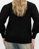 City Chic City Chic Ivana Faux Wrap V-Neck Sweater - 2