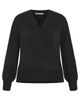 City Chic City Chic Ivana Faux Wrap V-Neck Sweater - 3