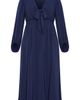 City Chic City Chic Ivanna Tie Neck Long Sleeve Maxi Dress - 3